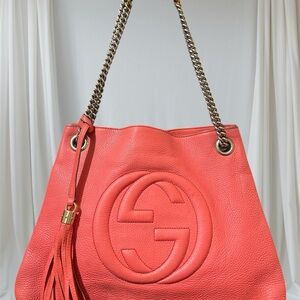 Gucci Soho Shoulder Bag w COA
